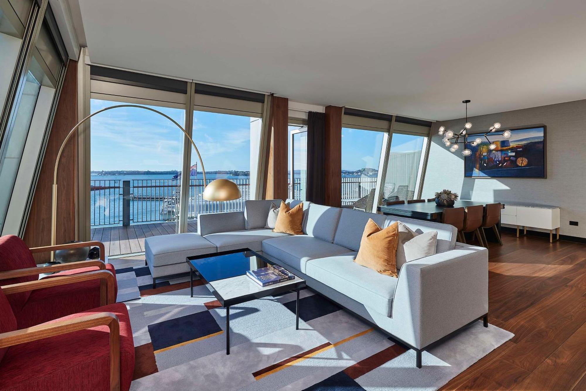 Hotel Park Hyatt Auckland Esterno foto The living room of a three-bedroom apartment