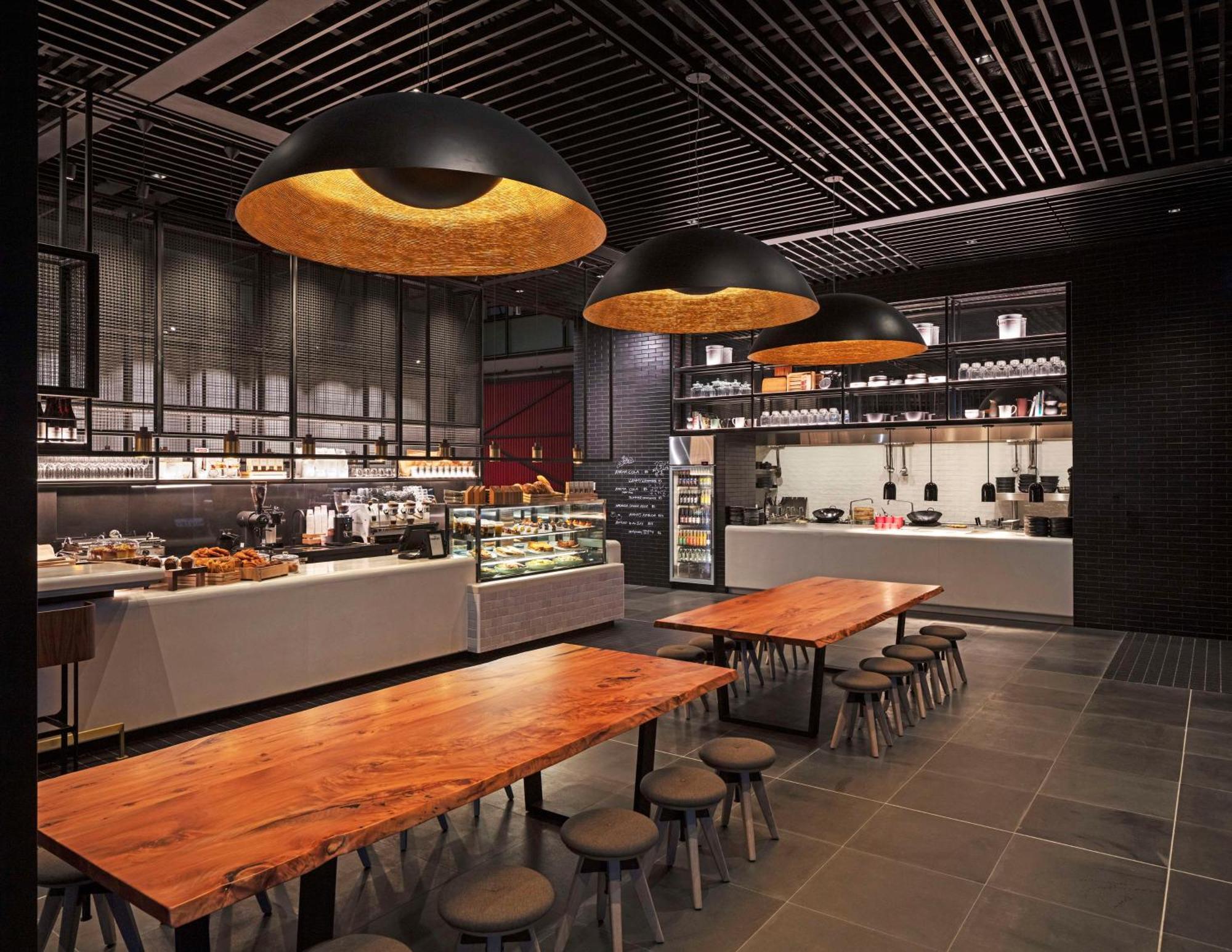 Hotel Park Hyatt Auckland Esterno foto The interior of a Starbucks Reserve store in Shanghai, China